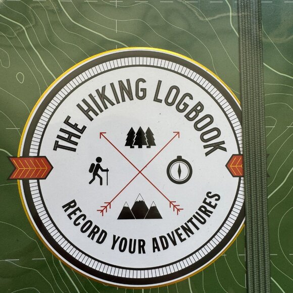 NWT, The Hiking Logbook: Record Your Adventures, Peter Pauper Press, Green - Picture 3 of 11